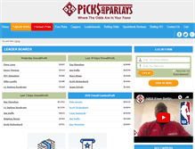 Tablet Screenshot of picksandparlays.net